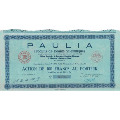 PAULIA Produits de Beauté Scientifiques (modele 1)