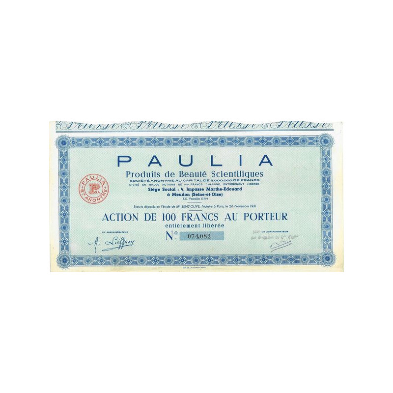PAULIA Produits de Beauté Scientifiques (modele 2)