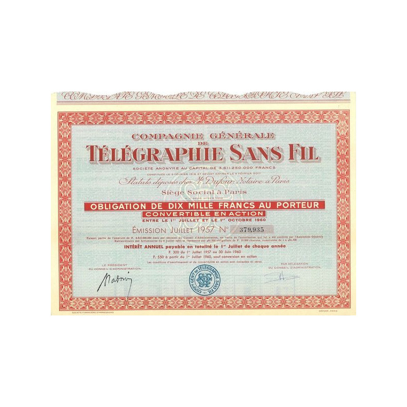 Cie Gale de Télégraphie Sans Fil