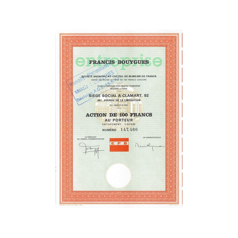 Ets Francis Bouygues