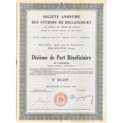 S.A. des Studios de Billancourt