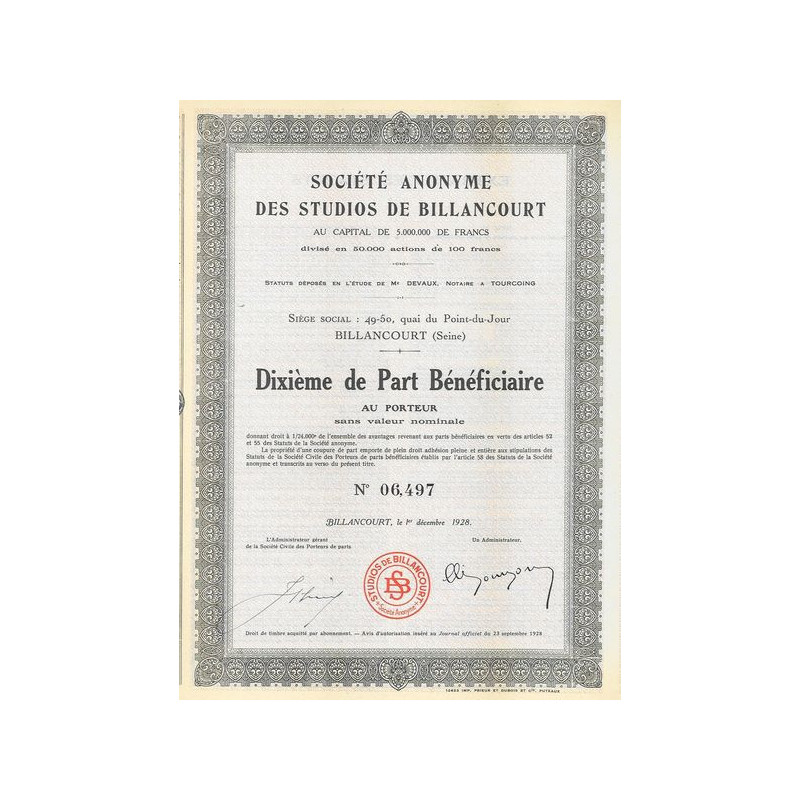 S.A. des Studios de Billancourt