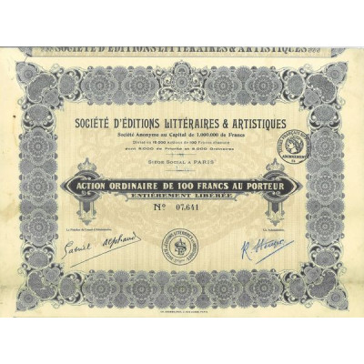 Sté d'Editions Littéraires & Artistiques