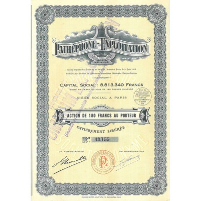 Pathéphone - Exploitation
