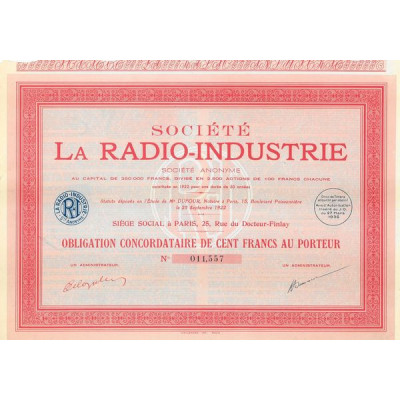 Sté La Radio-Industrie