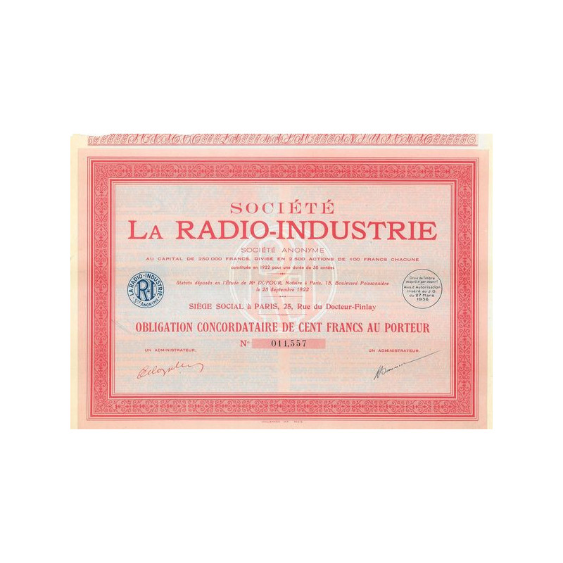 Sté La Radio-Industrie