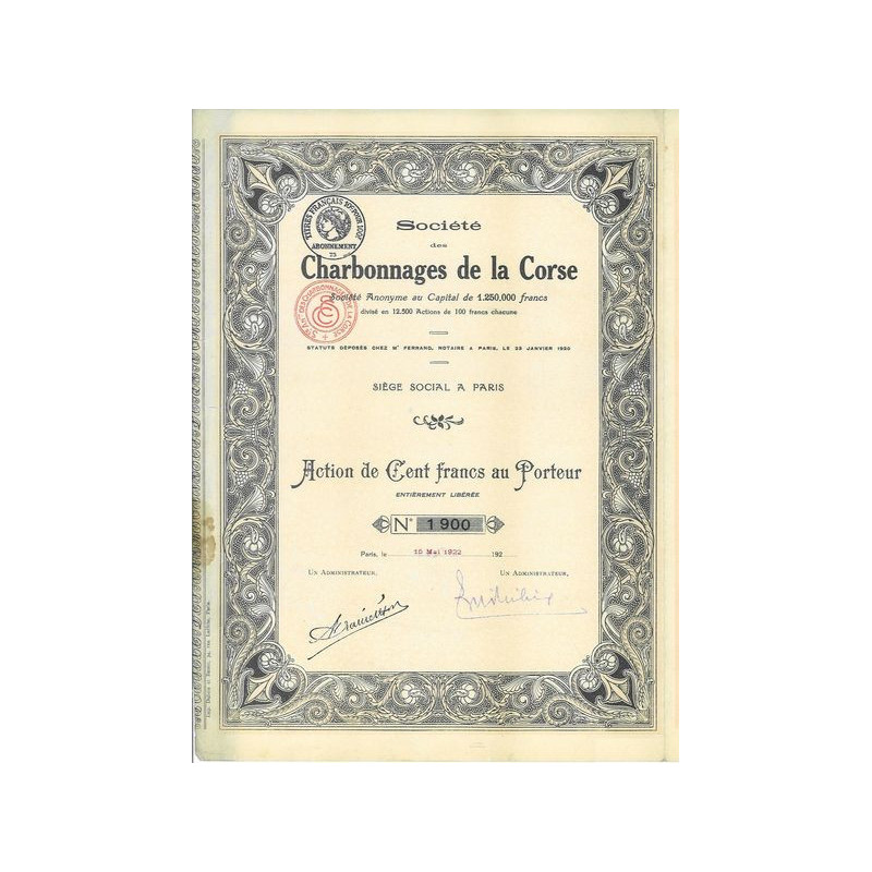 Sté des Charbonnages de la Corse