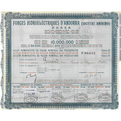 Forces Hidroelectriques d'Andorra (SA) F.H.A.S.A.
