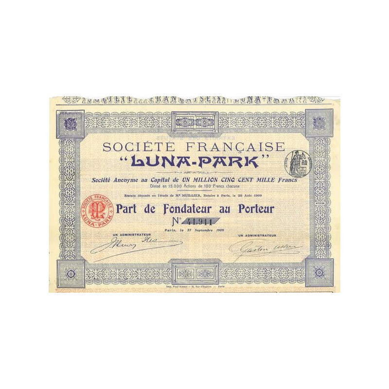 Sté Française "Luna-Park"