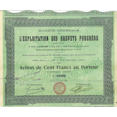 Sté Gale pour L'Exploitation des Brevets Porchère