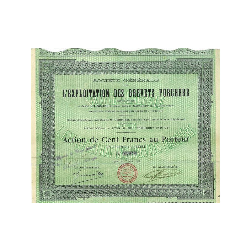 Sté Gale pour L'Exploitation des Brevets Porchère