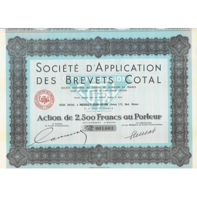 Sté d'Applications des Brevets Cotal