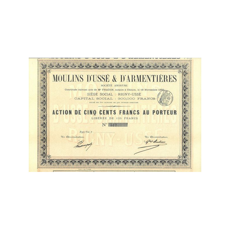 Moulins d'Ussé & d'Armentières