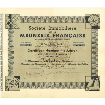 Sté Immobilière de la Meunerie Française