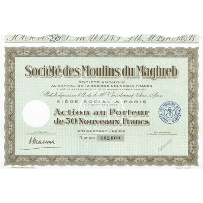Sté des Moulins du Maghreb (Act 50 NF)