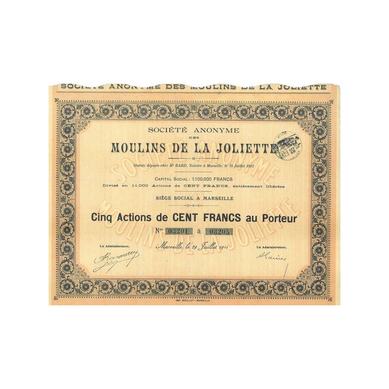S.A. des Moulins de la Joliette (05 Act)