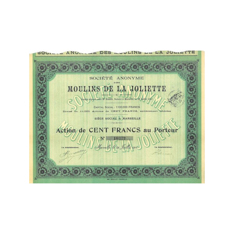 S.A. des Moulins de la Joliette (01 Act)