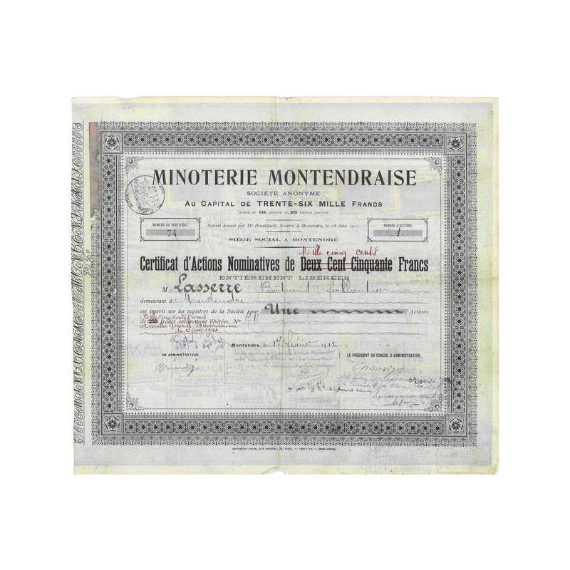 Minoterie Montendraise