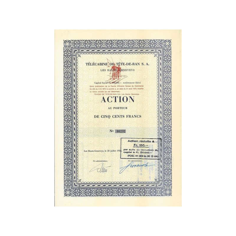 Télécabine de Tête-de-Ran S.A. - Les Hauts-Geneveys