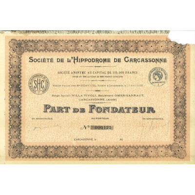 Sté de L'Hippodrome de Carcassonne