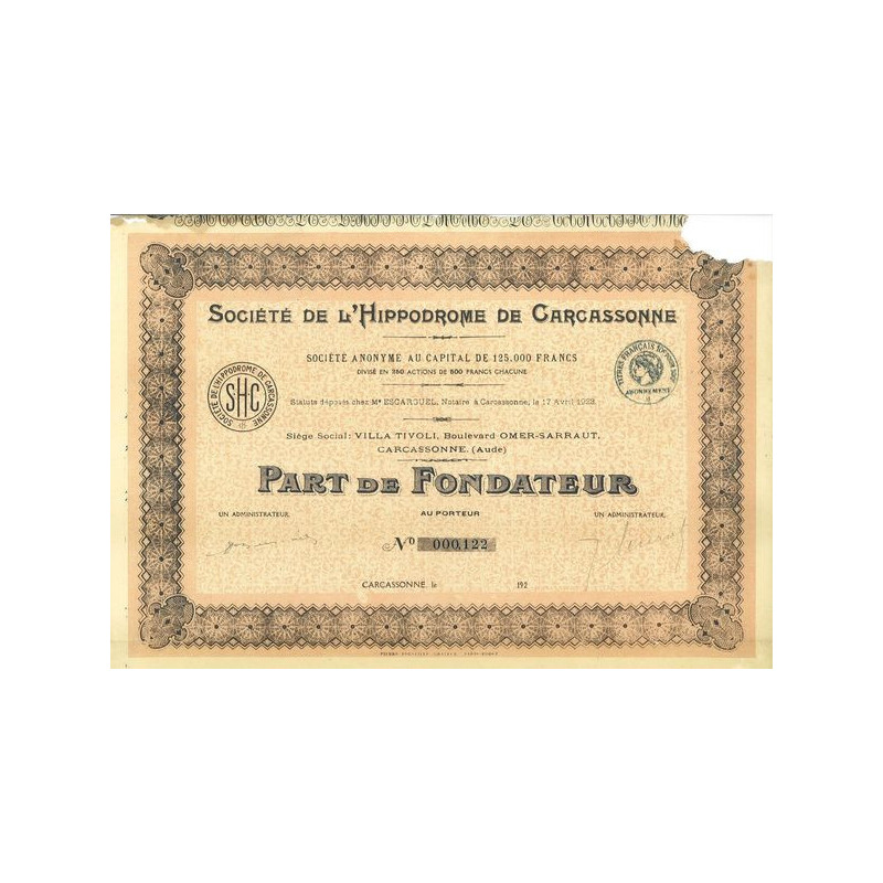 Sté de L'Hippodrome de Carcassonne