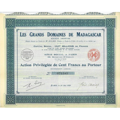 Les Grands Domaines de Madagascar