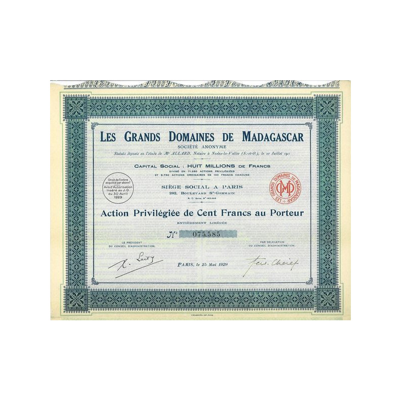 Les Grands Domaines de Madagascar