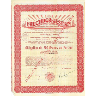 Fructidor-Gestion (Obl 500 F)