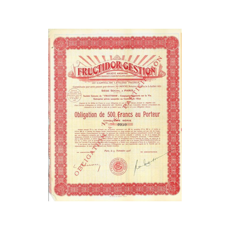 Fructidor-Gestion (Obl 500 F)