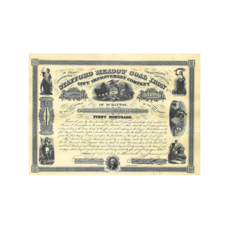 Stafford Meadow Coal Iron City Improvment Company of Scranton