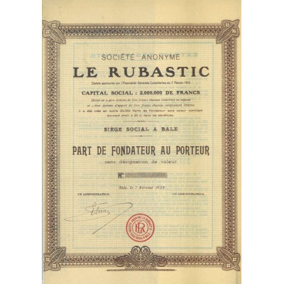 S.A. Le Rubastic (blanquette)