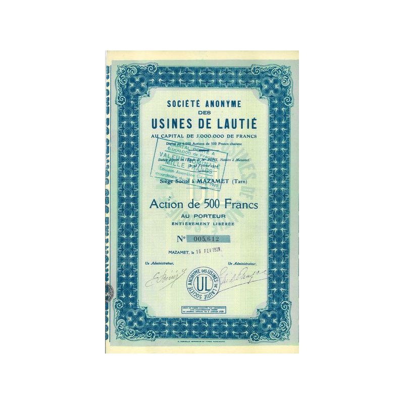 S.A. des Usines de Lautié (Act 500 F)
