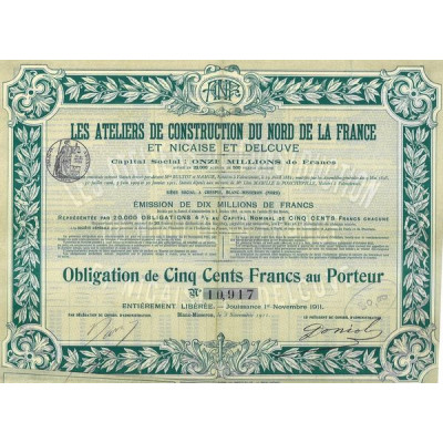 Les Ateliers de Construction du Nord de la France et Nicaise et Delcuve