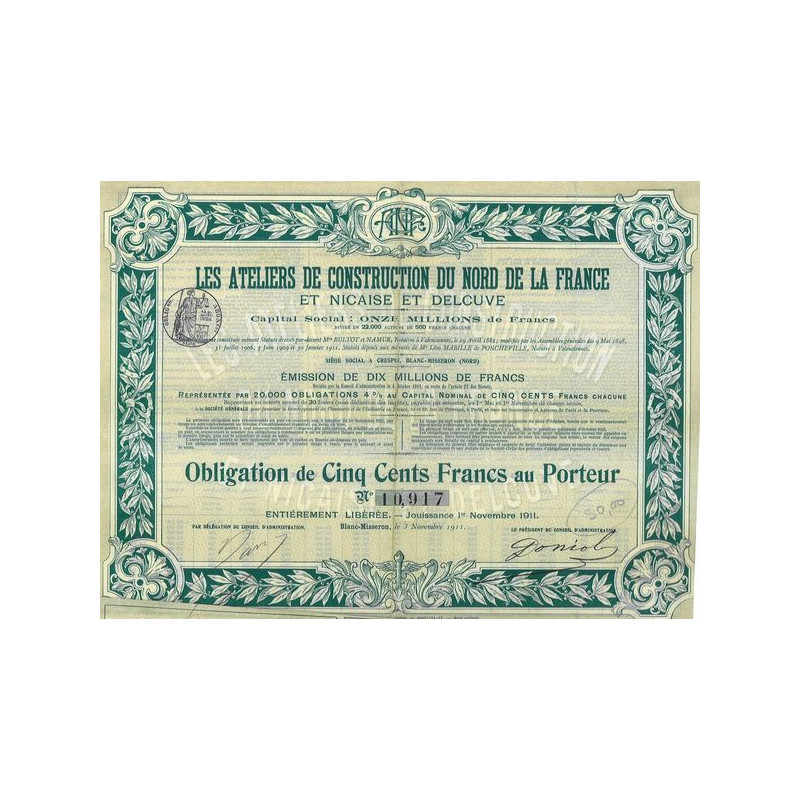 Les Ateliers de Construction du Nord de la France et Nicaise et Delcuve