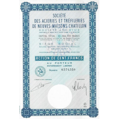 Sté des Aciéries et Tréfileries de Neuves-Maisons Chatillon