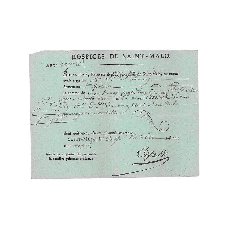 Hospices de Saint-Malo - Rente 3