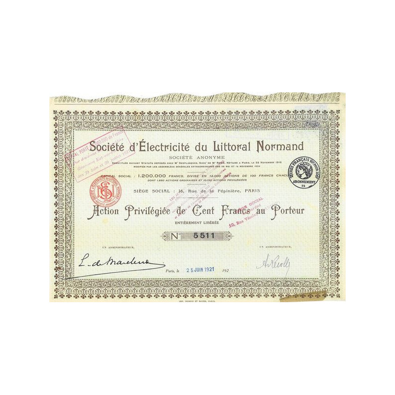 Société d'Electricité du Littoral Normand