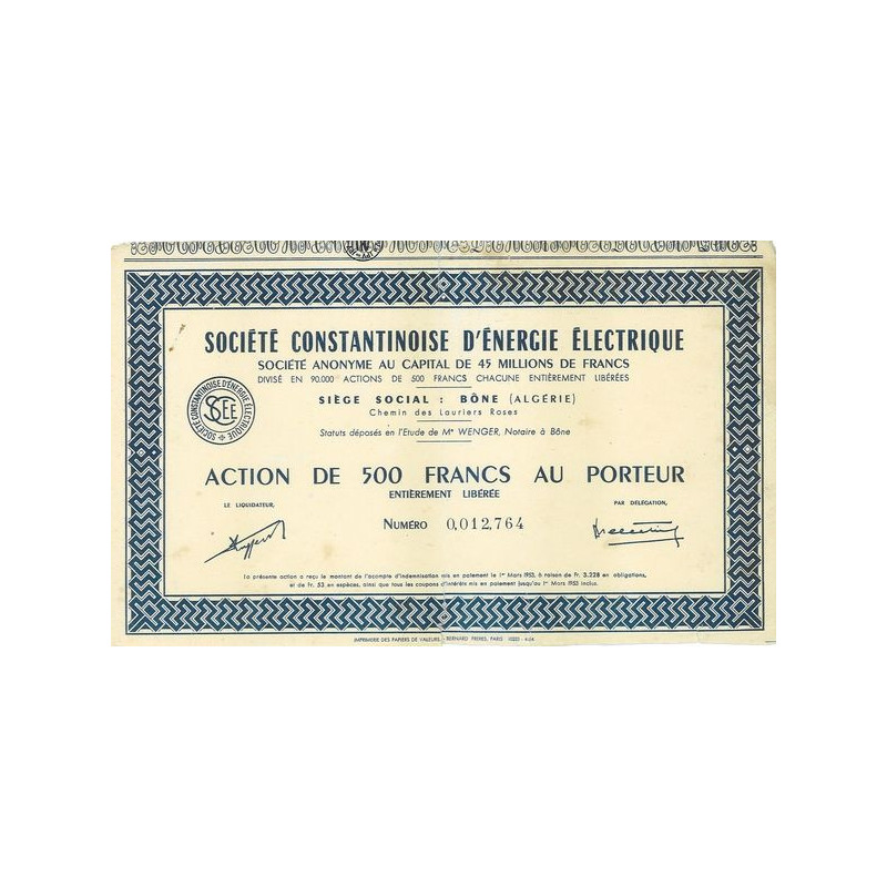 Sté Constantinoise d'Energie Electrique