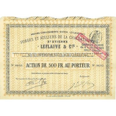 Forges et Ateliers de la Chaléassière - Anc ets Biétrix. Leflaive & Cie (1912)