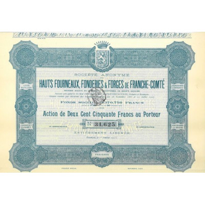 S.A. des Hauts-Fourneaux. Fonderies & Forges de Franche-Comté