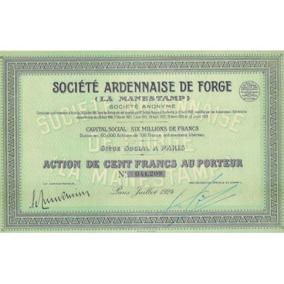 Sté Ardennaise de Forge (La Manestamp)