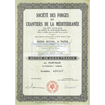 Sté des Forges et Chantiers de la Méditérranée