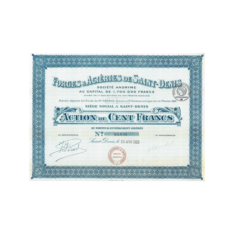 Forges & Ateliers de Saint-Denis