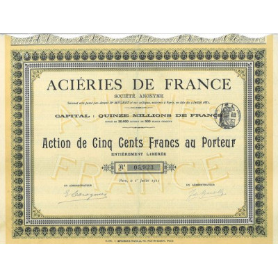 Aciéries de France