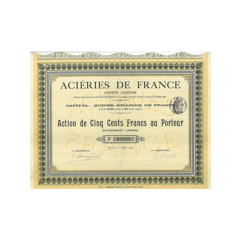 Aciéries de France
