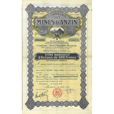 Cie des Mines d'Anzin