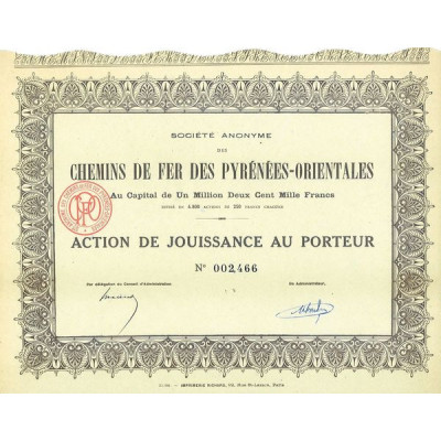 S.A. des Chemins de Fer des Pyrénées-Orientales