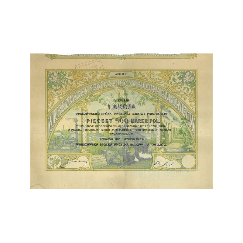 Warszawska Spolka Akcyjna Budowy Parowodow