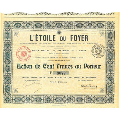 L'Etoile du Foyer - Ets de rédit Populaire. Commercial et Agicole