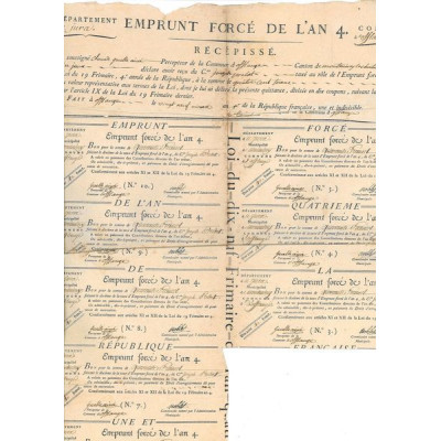 Emprunt Forcé An 4 - 1796 (2)